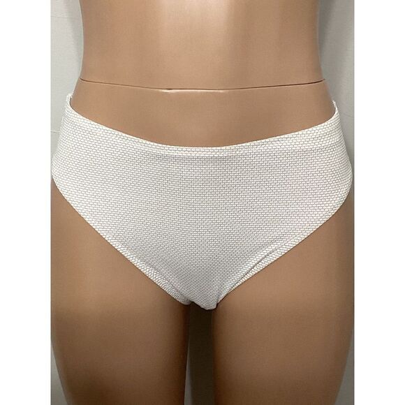 New. Nordstrom ivory & gold metallic thread bikini. Normally $119 - Picture 4 of 12